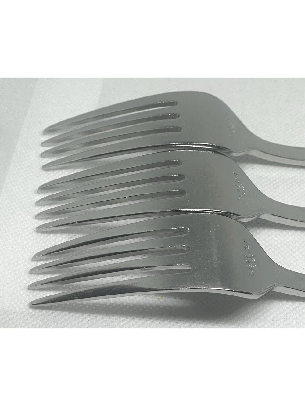(3) Ralph Lauren 1998 BOATHOUSE Stainless Anchor Dinner Fork Lot ~ 7 7/8”